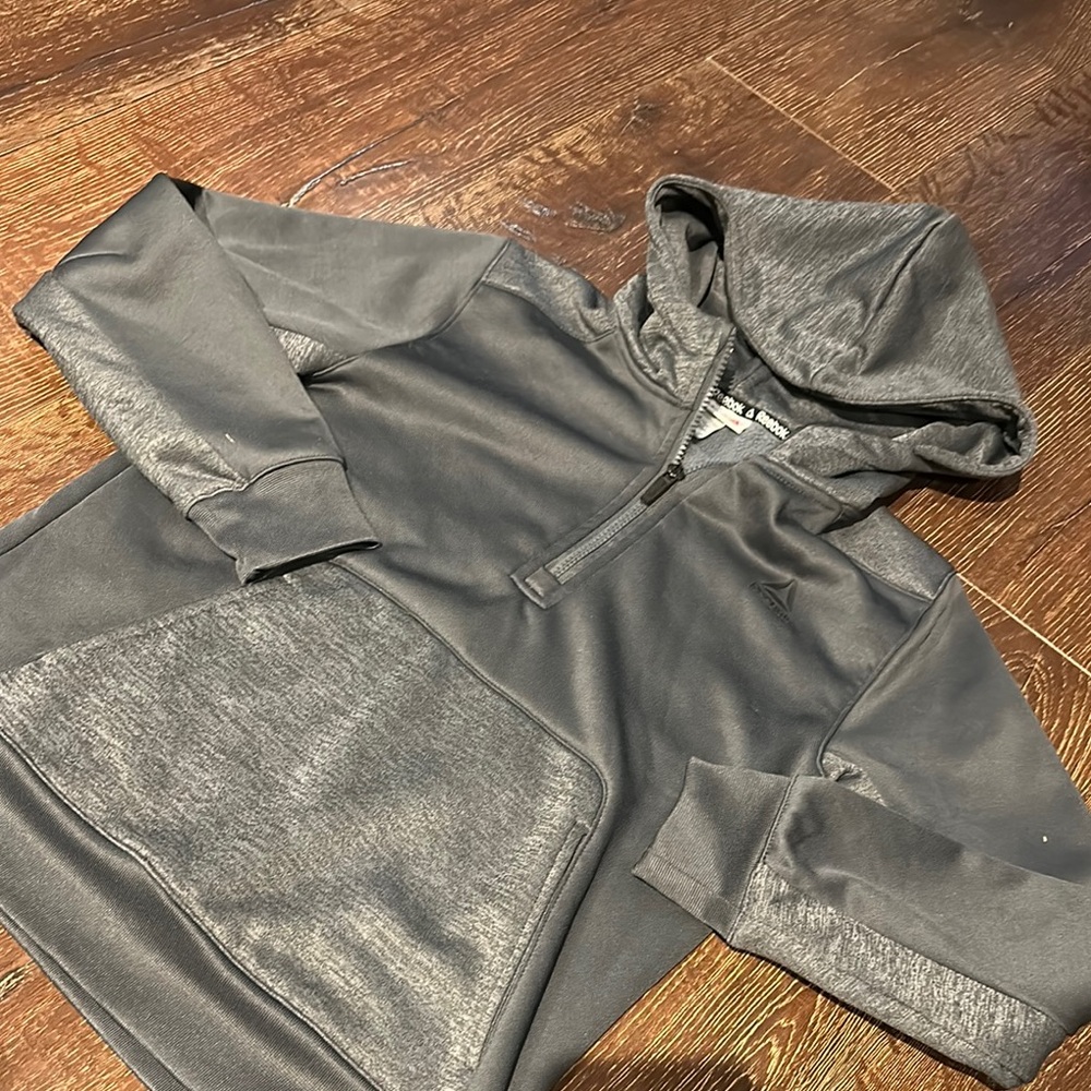 Gray Hooded Pullover